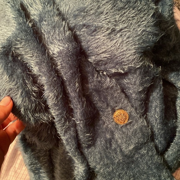 Torn by Ronny Kobo Celine Dress  cardigan Sea color size L​​ - Picture 4 of 4